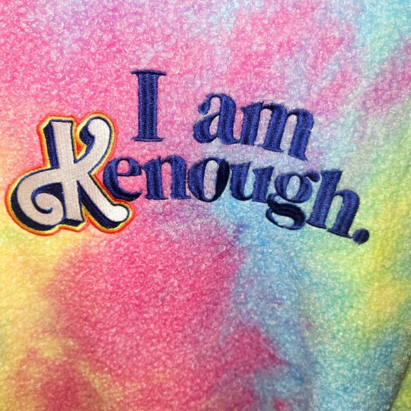 Barbie The Movie Kenough Hoodie XXL Tie Dye Plush Fleece New without tags unisex - Picture 3 of 5